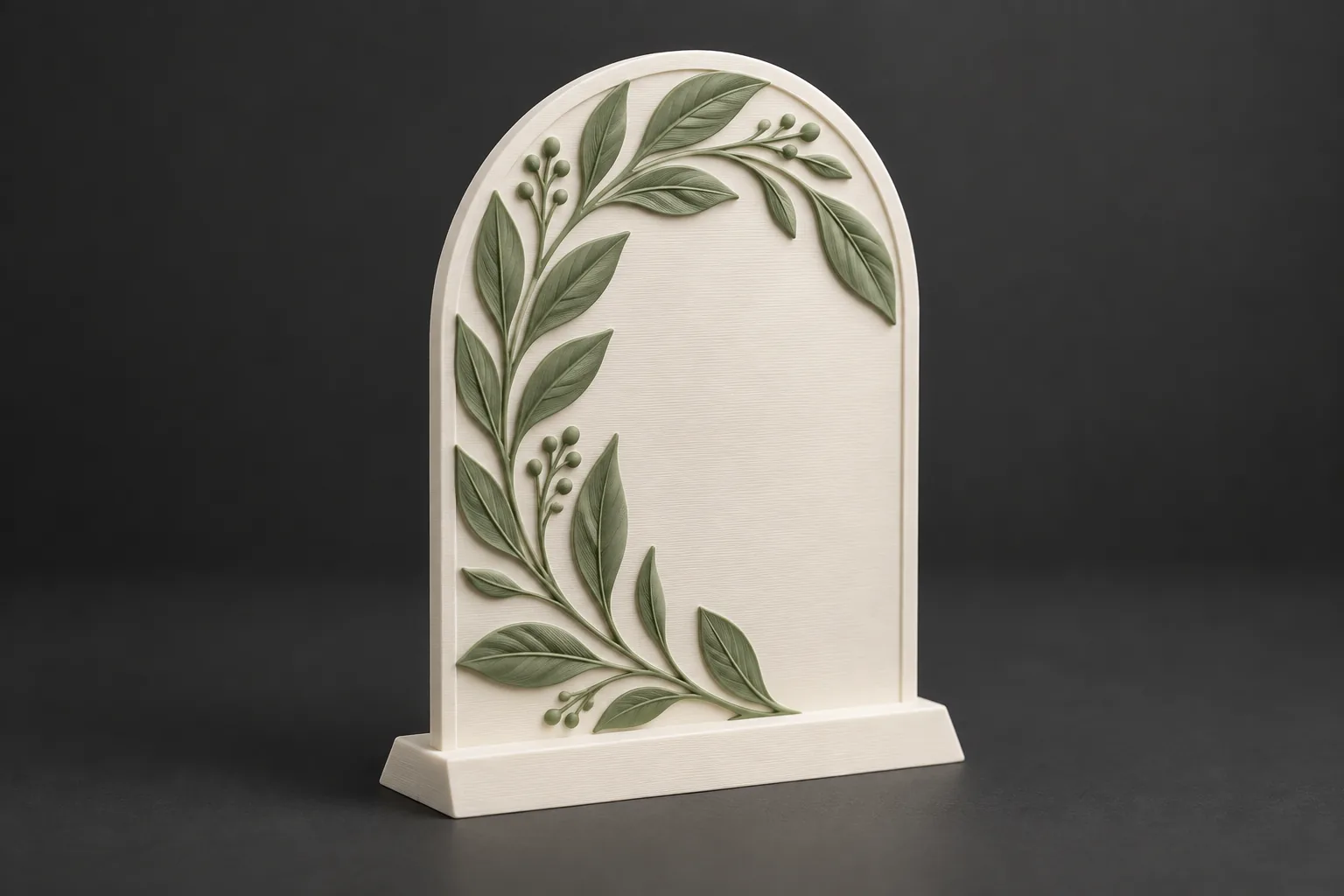 Botanical table-number design preview