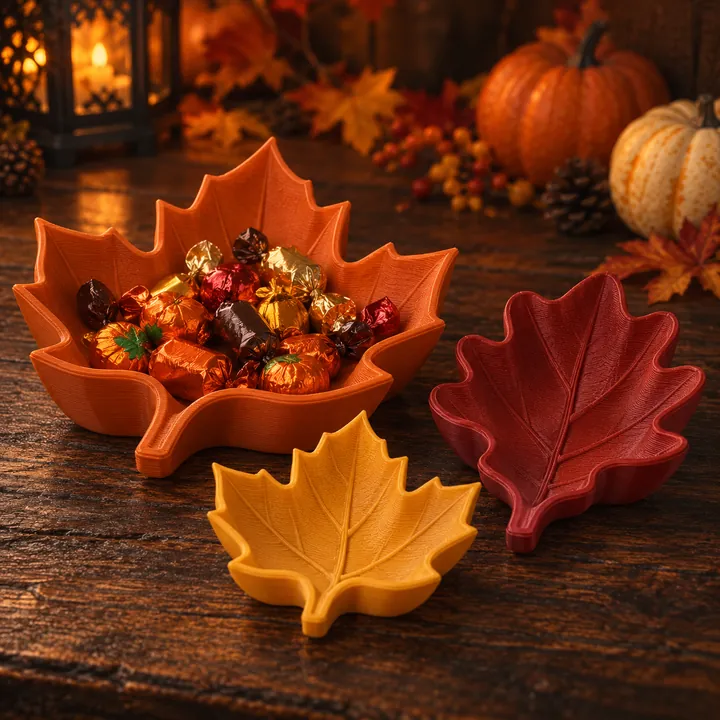 Fall Leaves Snack Dish