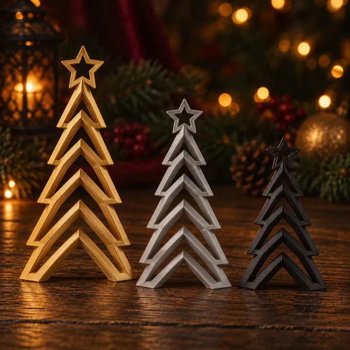 Geometric Christmas Trees