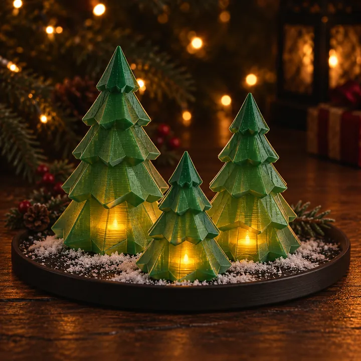 Nordic Light-Up Trees