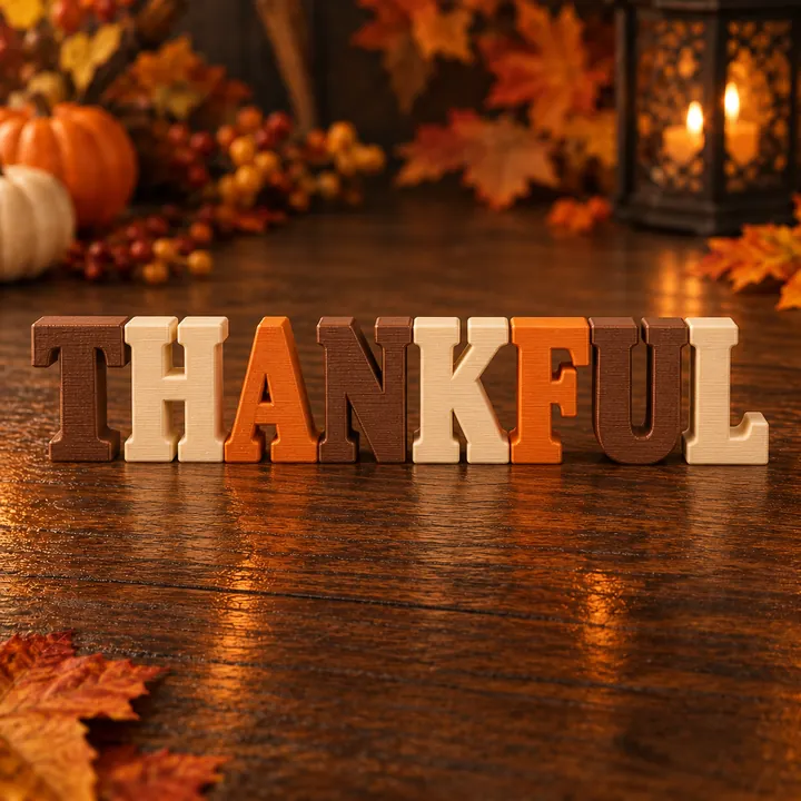 THANKFUL Letter Blocks