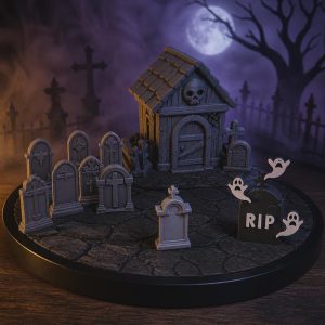 Cemetery Miniatures & Tombstones