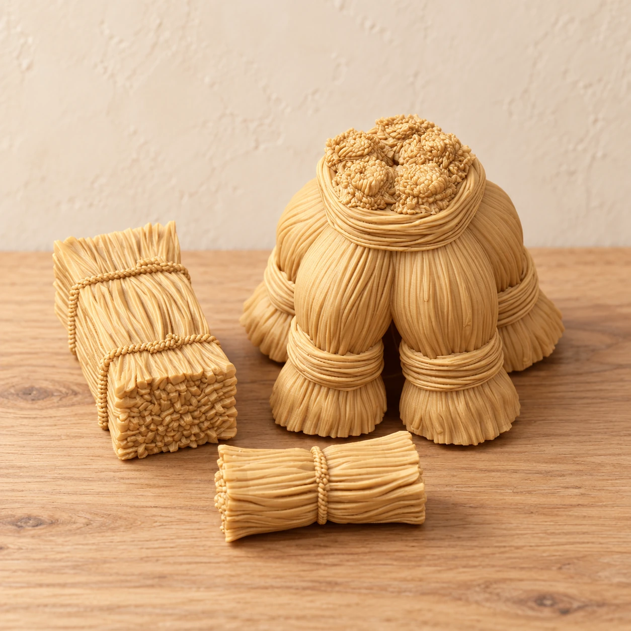 Mini Harvest Hay & Wheat Set — design preview