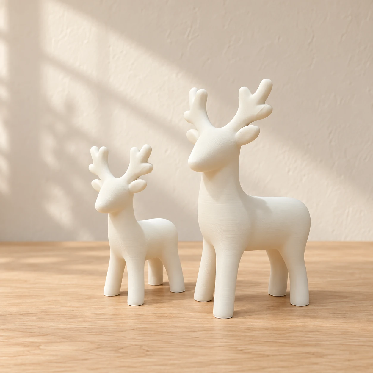 Minimalist Reindeer Pair — design preview