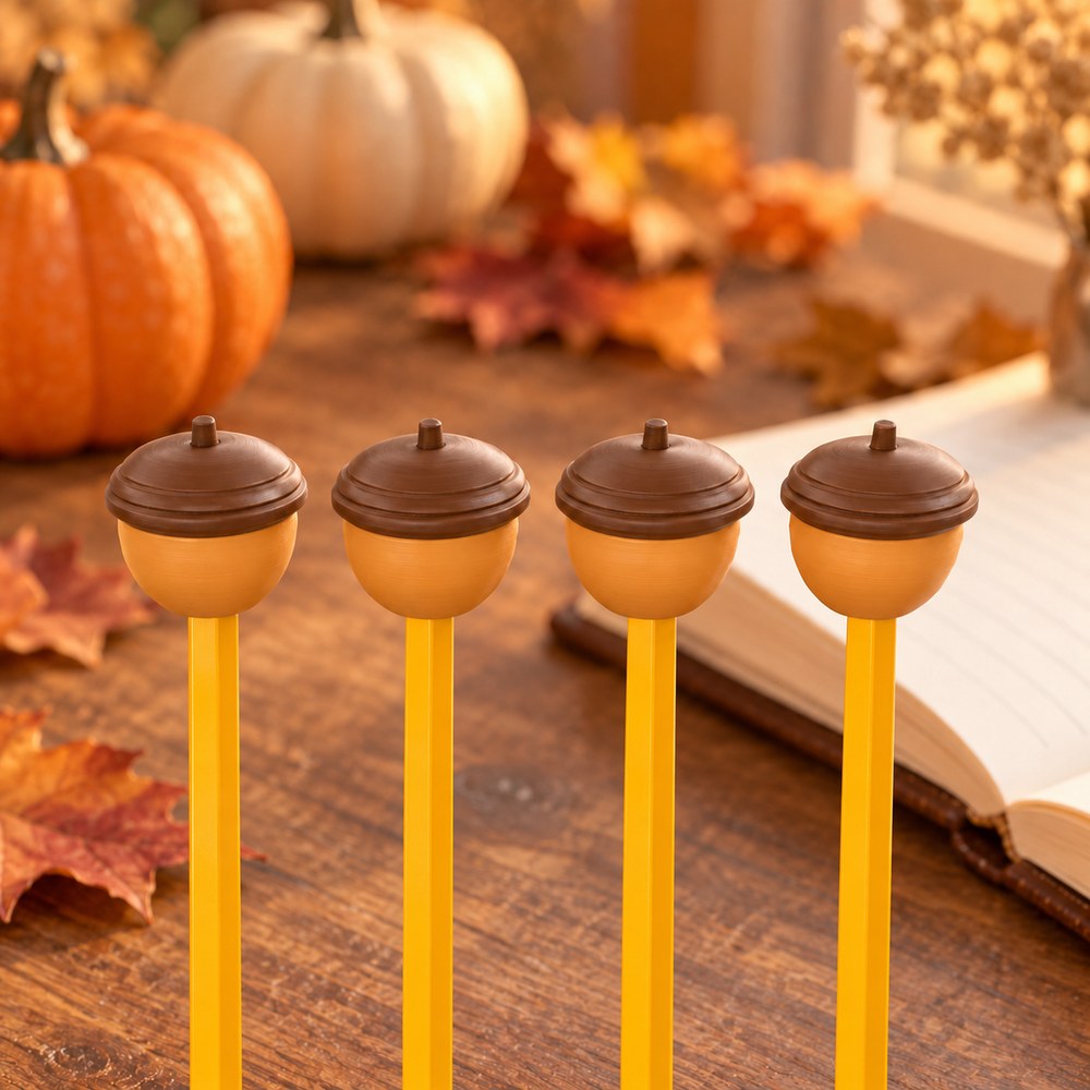 Acorn Pencil Toppers