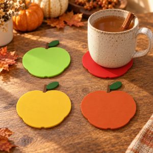 Apple Coaster Set
