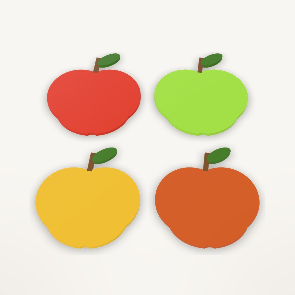 Apple Coaster Set