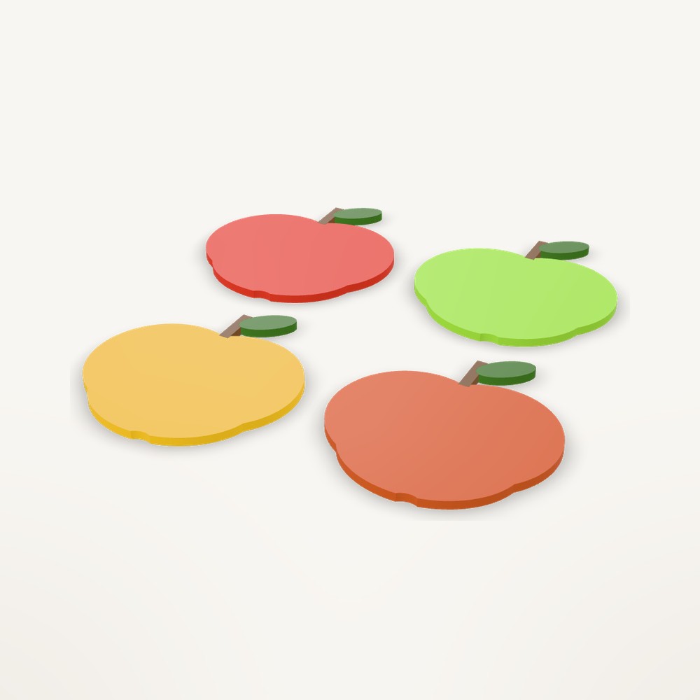 Apple Coaster Set