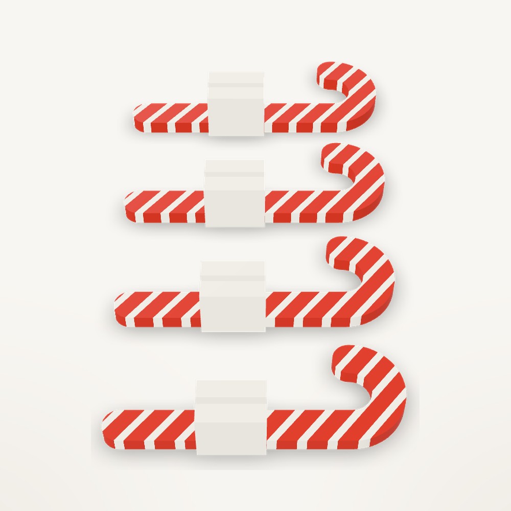 Candy Cane Place-Card Holders