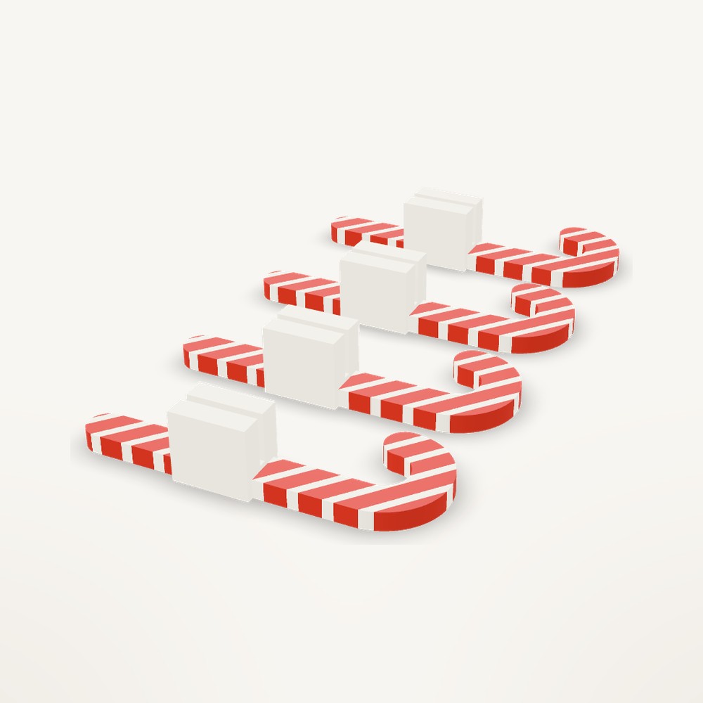 Candy Cane Place-Card Holders
