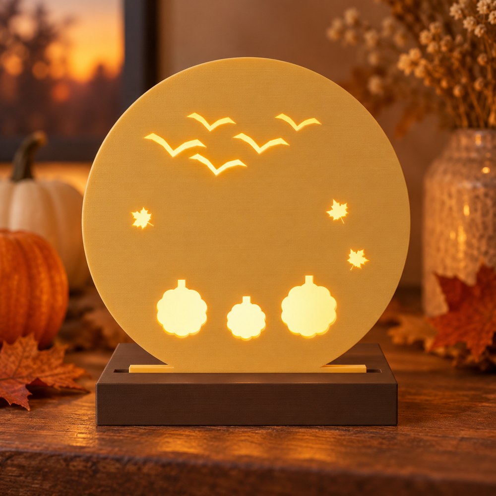 Harvest Moon Tea-Light Lantern