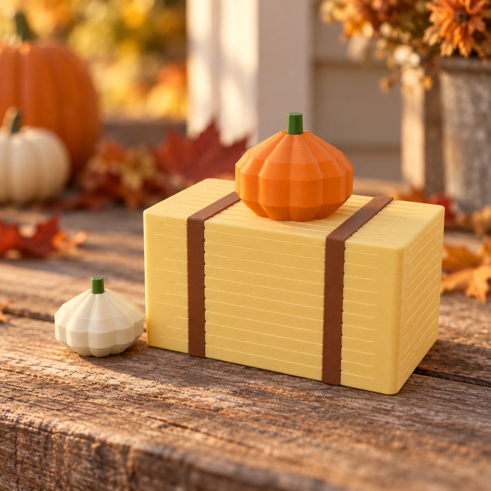Hay Bale & Pumpkin Mini Set