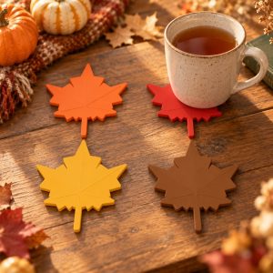 Maple Leaf Coaster Set