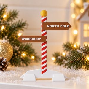 North Pole Sign Post