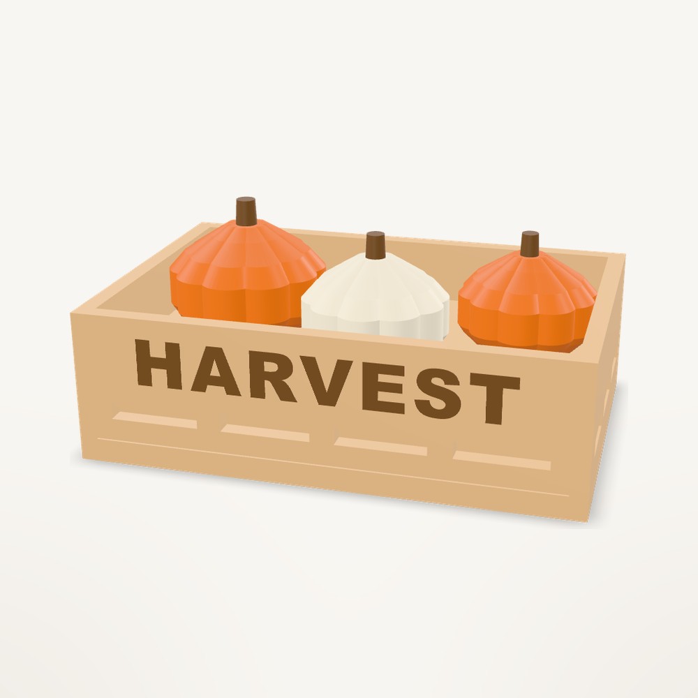 Pumpkin Crate Decor