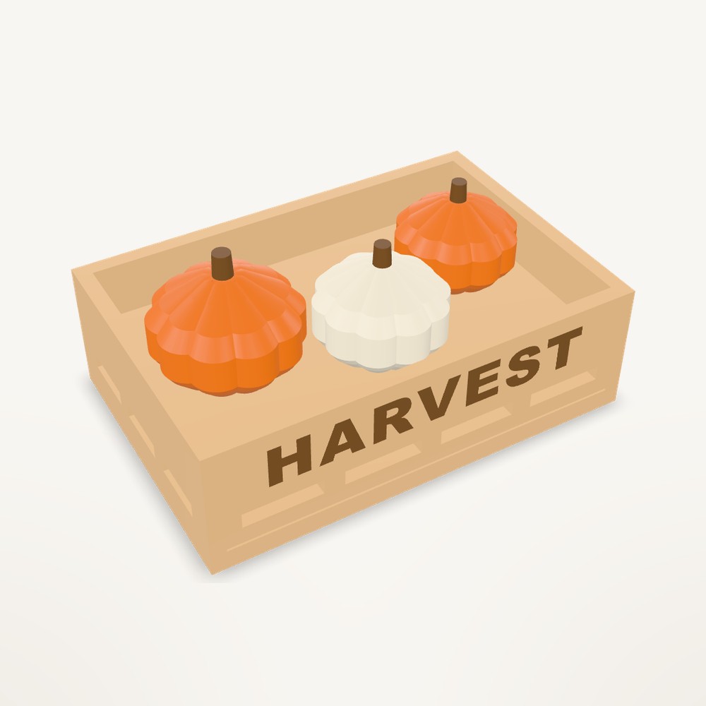 Pumpkin Crate Decor