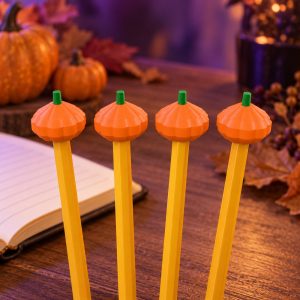 Pumpkin Pencil Toppers