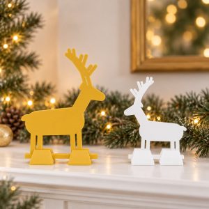 Reindeer Silhouette Pair