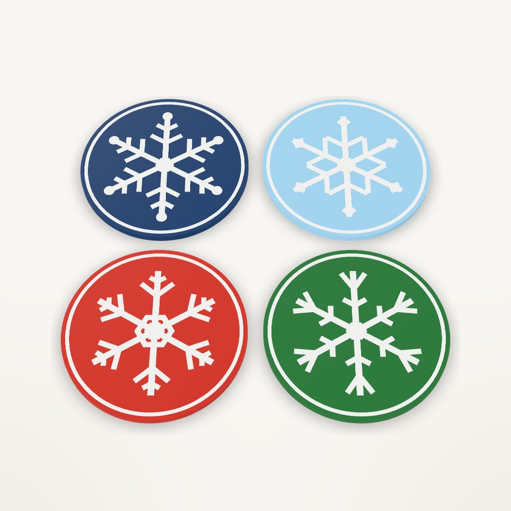 Snowflake Coaster Set