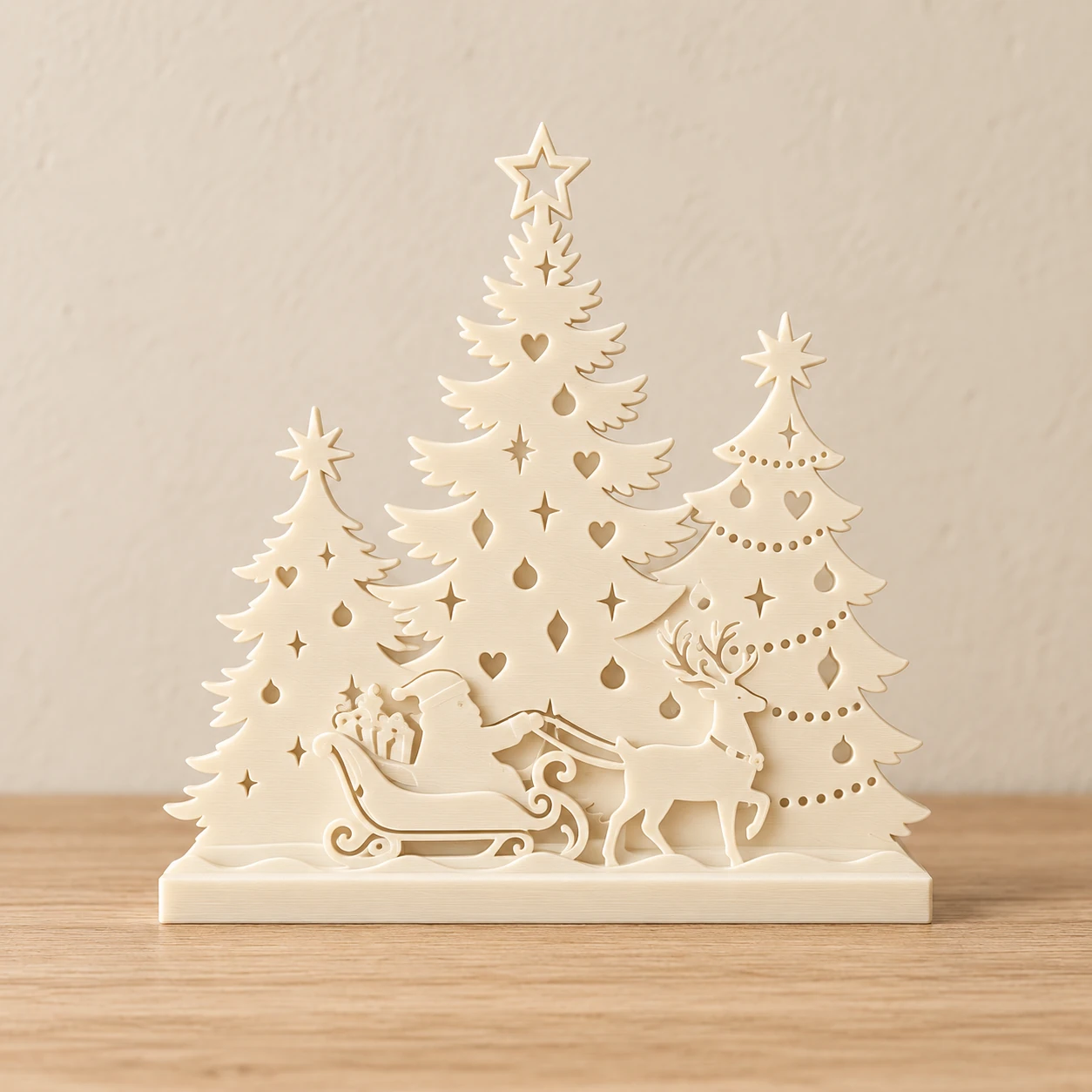 Santa & Winter Forest LED Display — design preview
