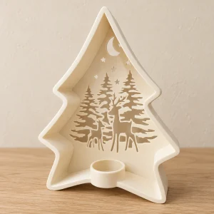 Woodland Tree LED Tealight Holder — design preview